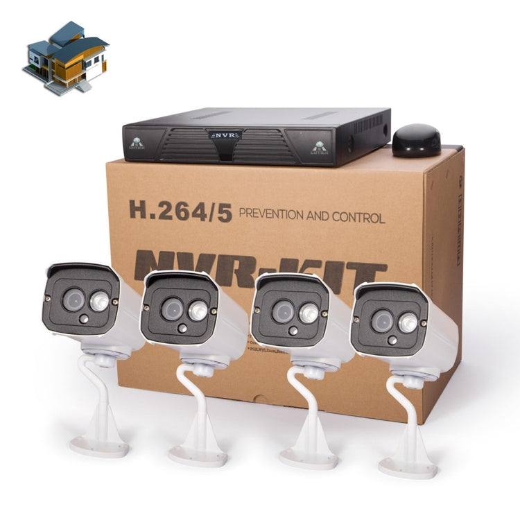 N4B7M 4Ch 960P P2P ONVIF 1.3 Mega Pixel IP Camera NVR Kit, Support Night Vision / Motion Detection, IR Distance: 20m, N4B7M/Kit N4B7M 4Ch 960P P2P ONVIF 1.3 Mega Pixel IP Camera NVR Kit, Support Night Vision / Motion Detection, IR Distance: 20m, N4B7M/Kit